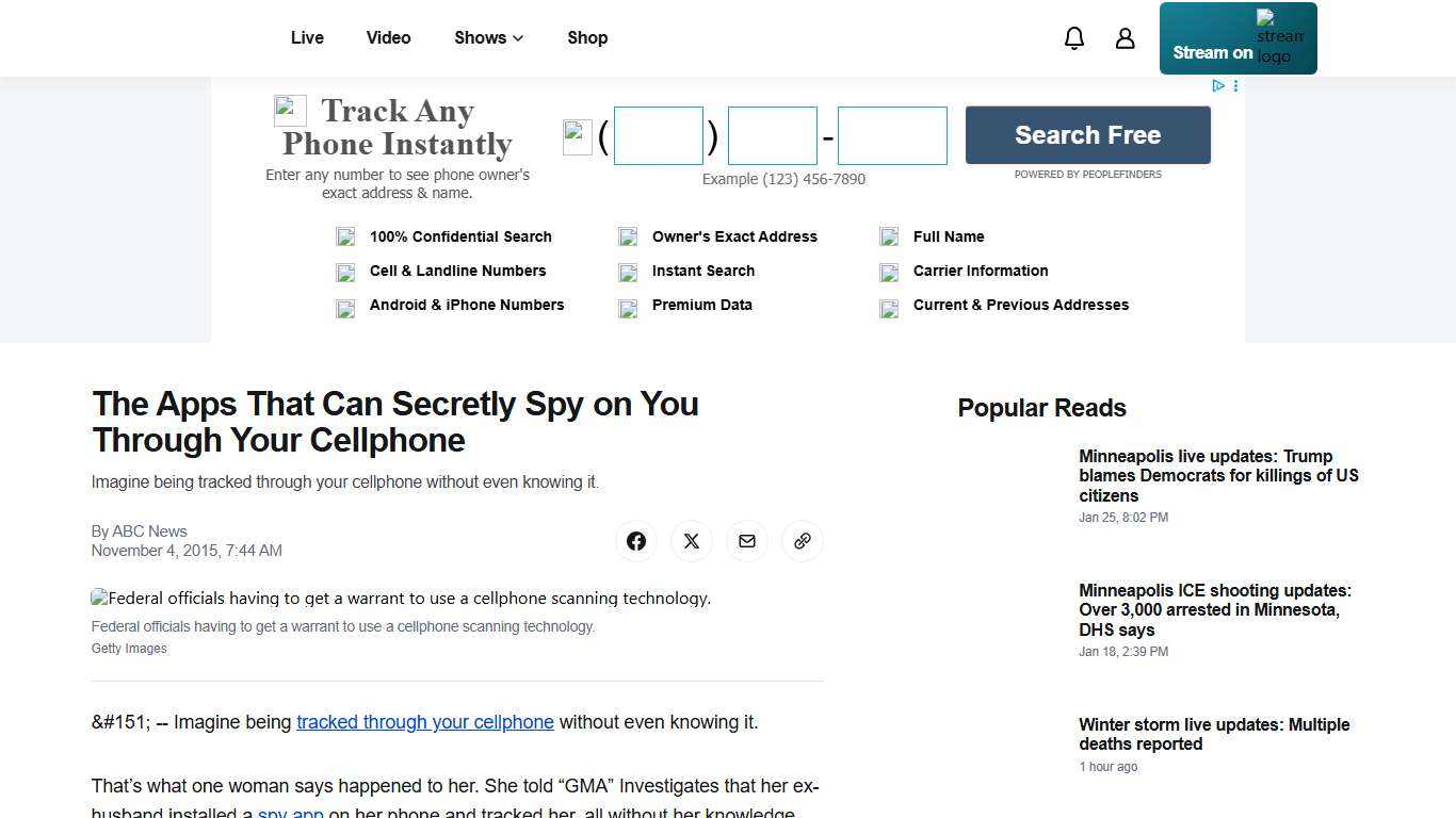 The Apps That Can Secretly Spy on You Through Your Cellphone - ABC News