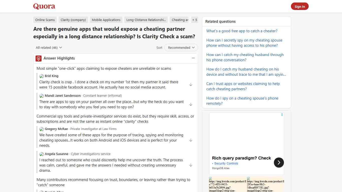 Are there genuine apps that would expose a cheating partner especially in a long distance relationship? Is Clarity Check a scam? - Quora